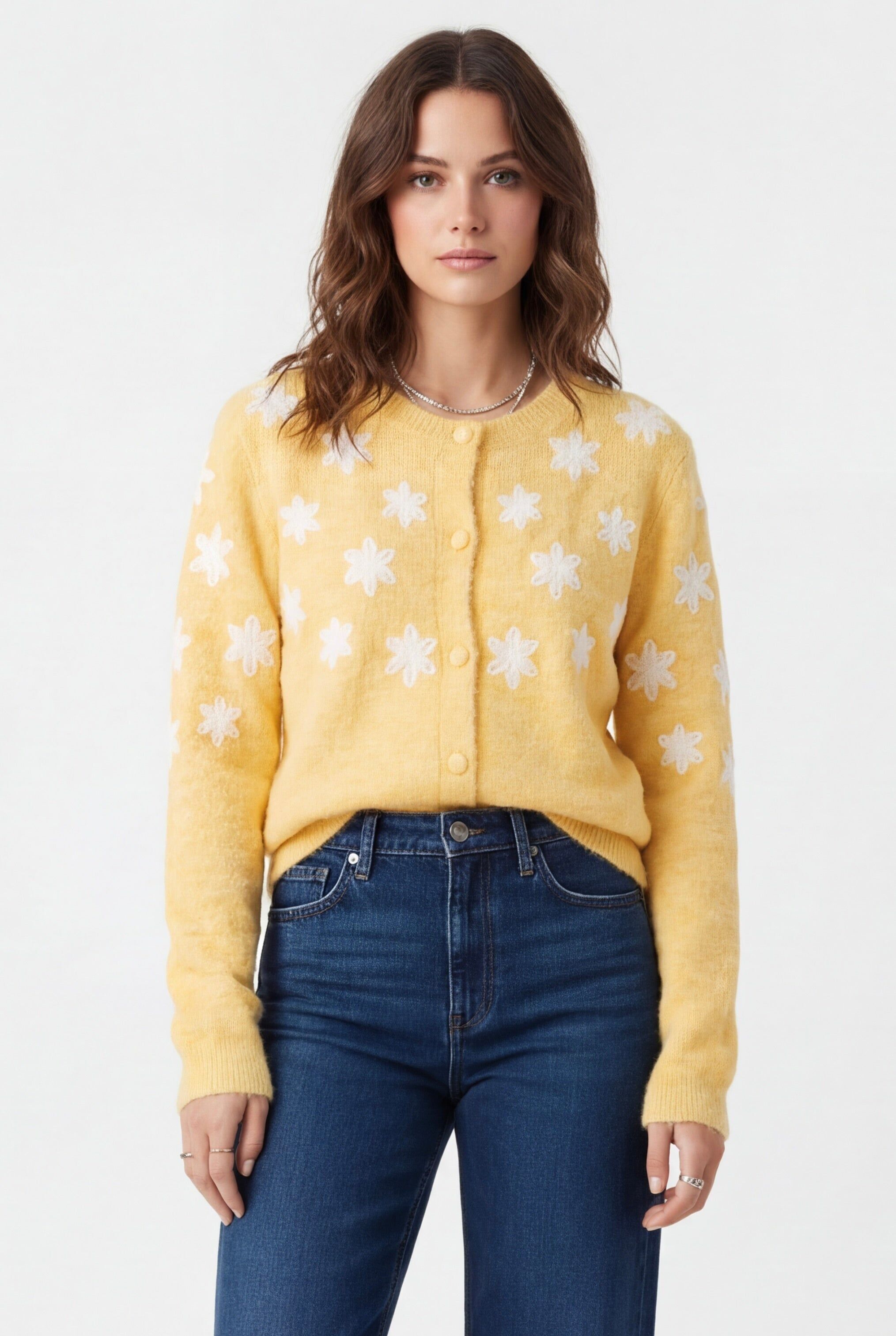 ANGELA - Embroidered Floral Vest, Wool & Recycled