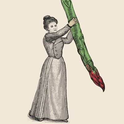 Miss Asparagus Poster – Arti Collection