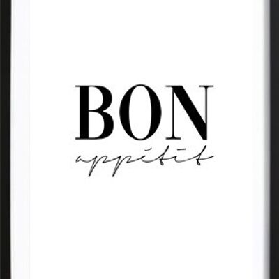Póster Bon Appetit Text