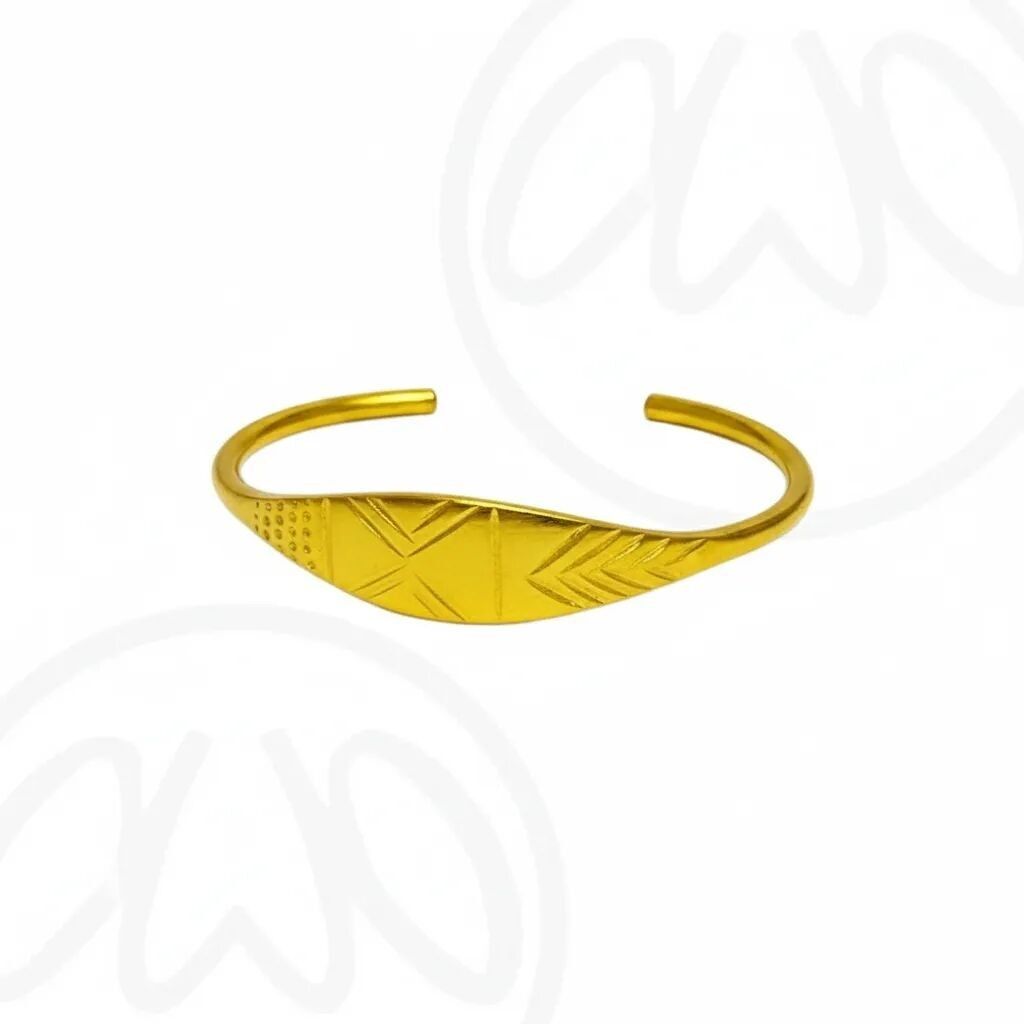 Minimalist bronze bangle