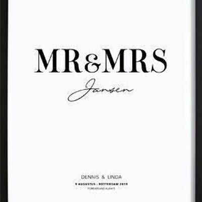 Affiche Personnalisée Mr et Mme_1