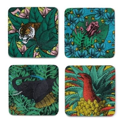 Set of 4 coasters - Safari Collection