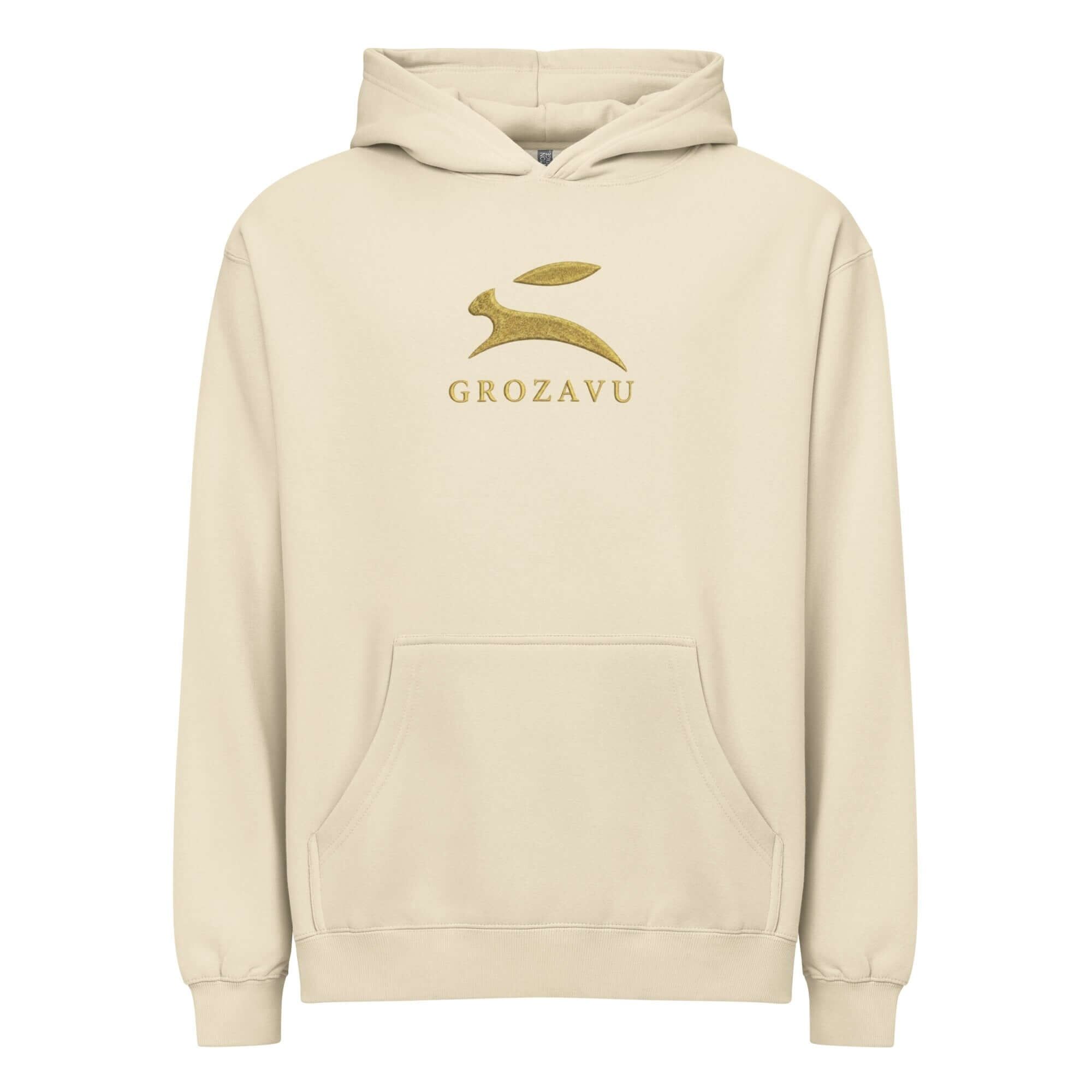 Beige Hoodie - Gold Signature Logo