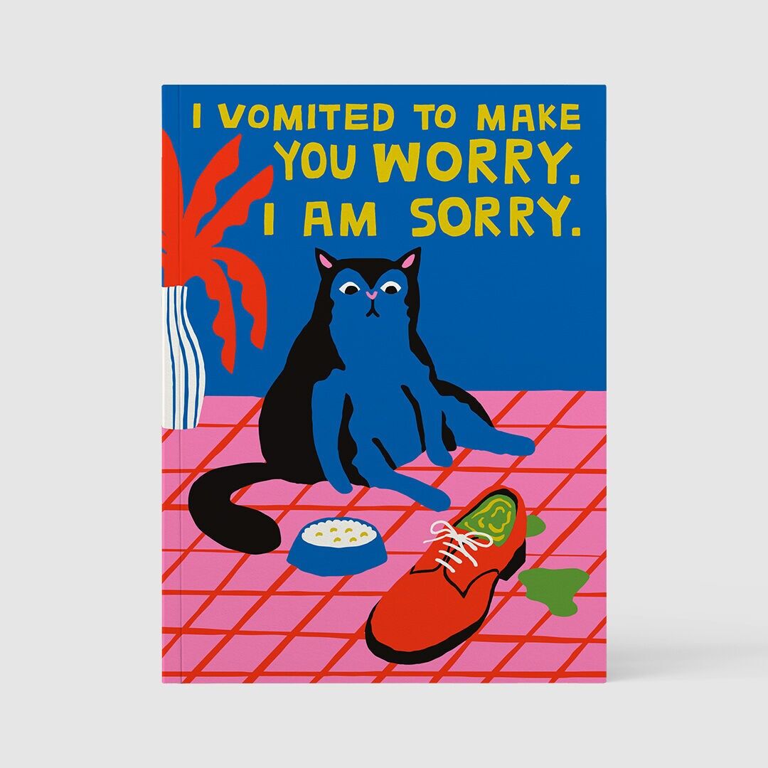 Plain Notebook - Illustrated Cover - Vomit (16x21,5cm)