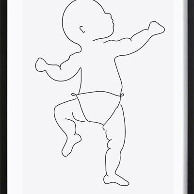 Personalized Birth Poster Black White II_3