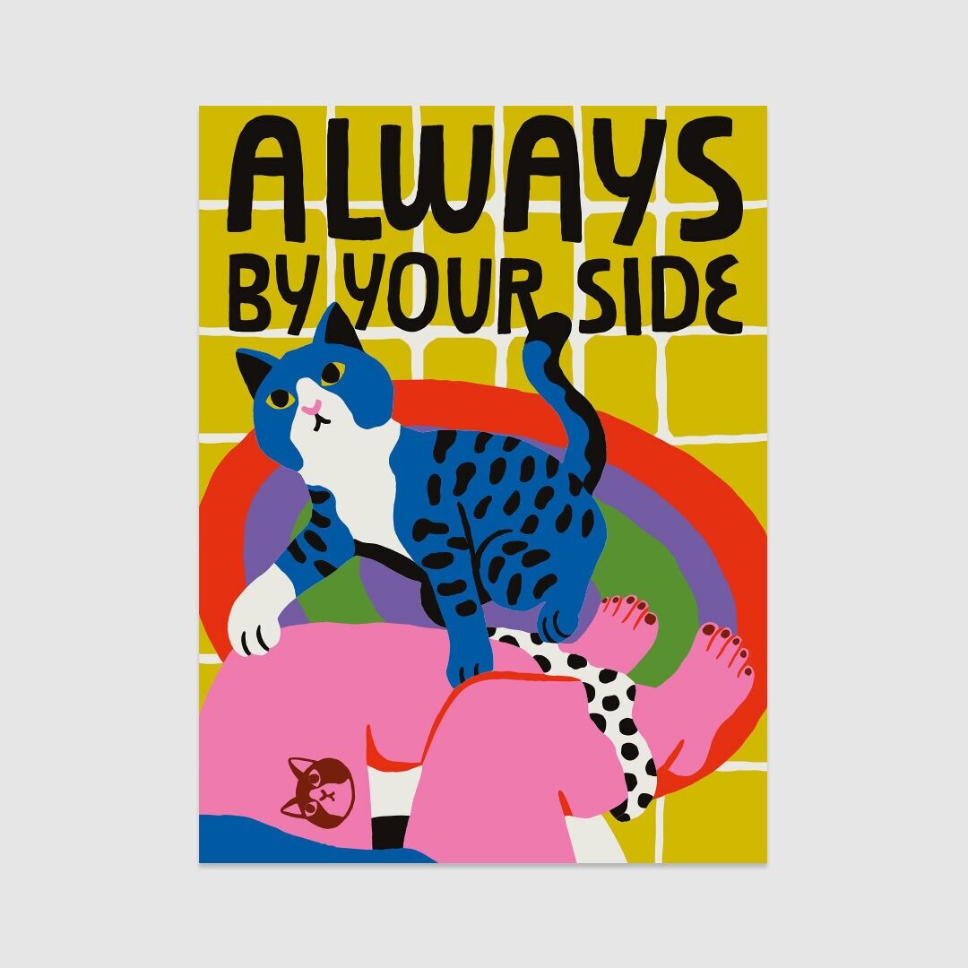 Poster / Art Print - Cat Collection - Always By Your Side (30x40cm & 50x70cm)