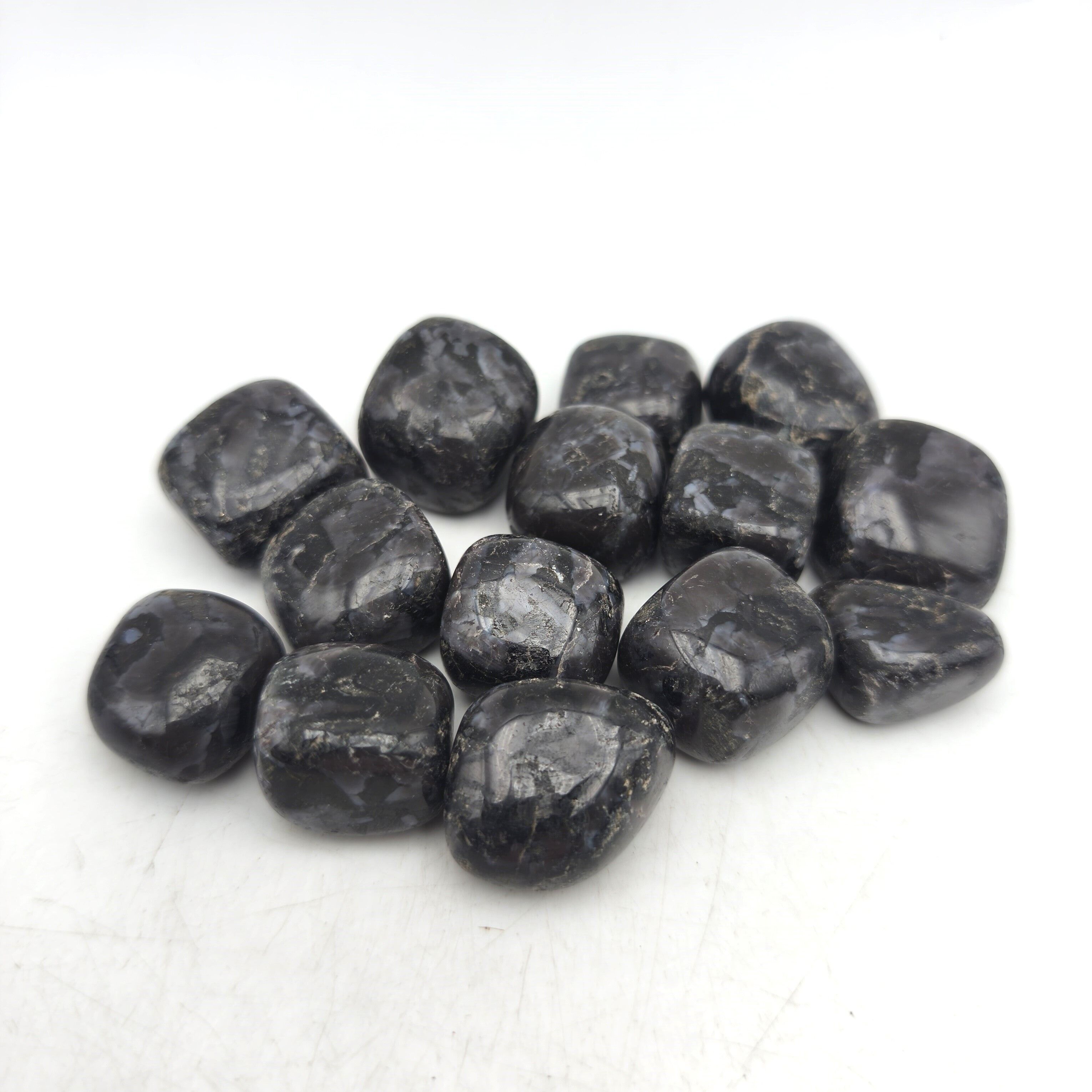 Trommelsteine ​​- Gabbro (200 g)