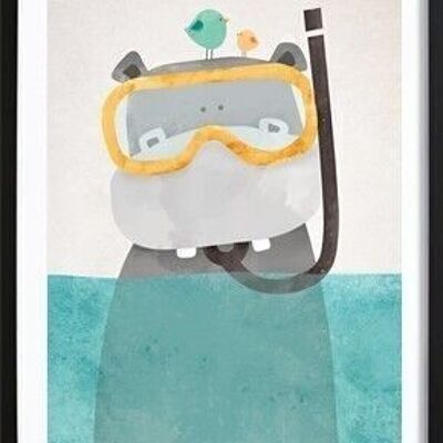 Snorkel Hippo Poster_1