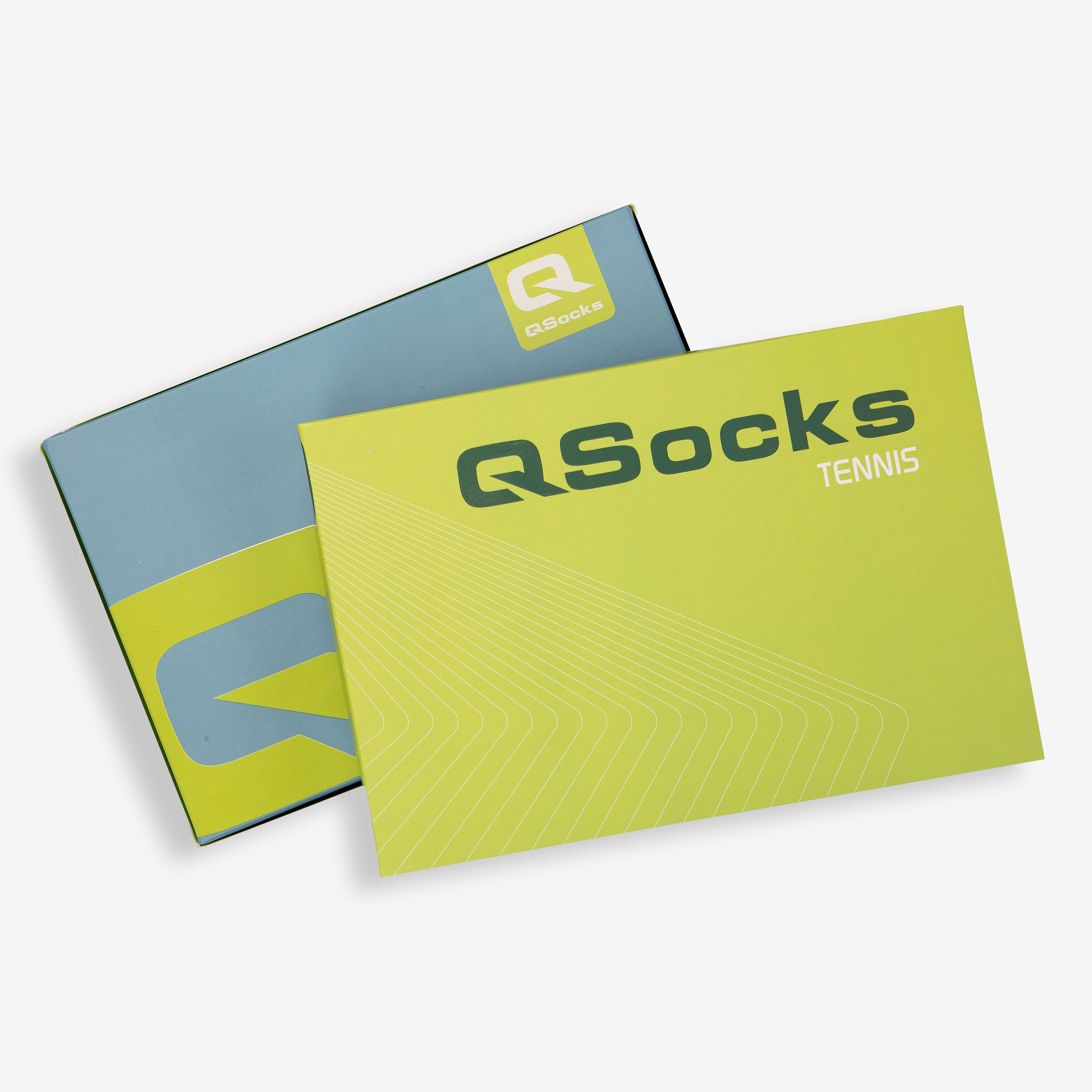 Chaussettes de tennis rembourrées, unisexes | Lot de 4 | Modèle 01 (avec étiquette au bord-côte)