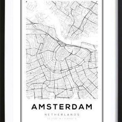 Mapa de Amsterdam Poster_1