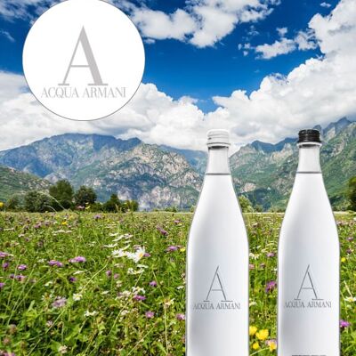 Armani Acqua 75 cl Quellwasser Gasglas verloren PROMO 6 gekauft = 6 angeboten !!