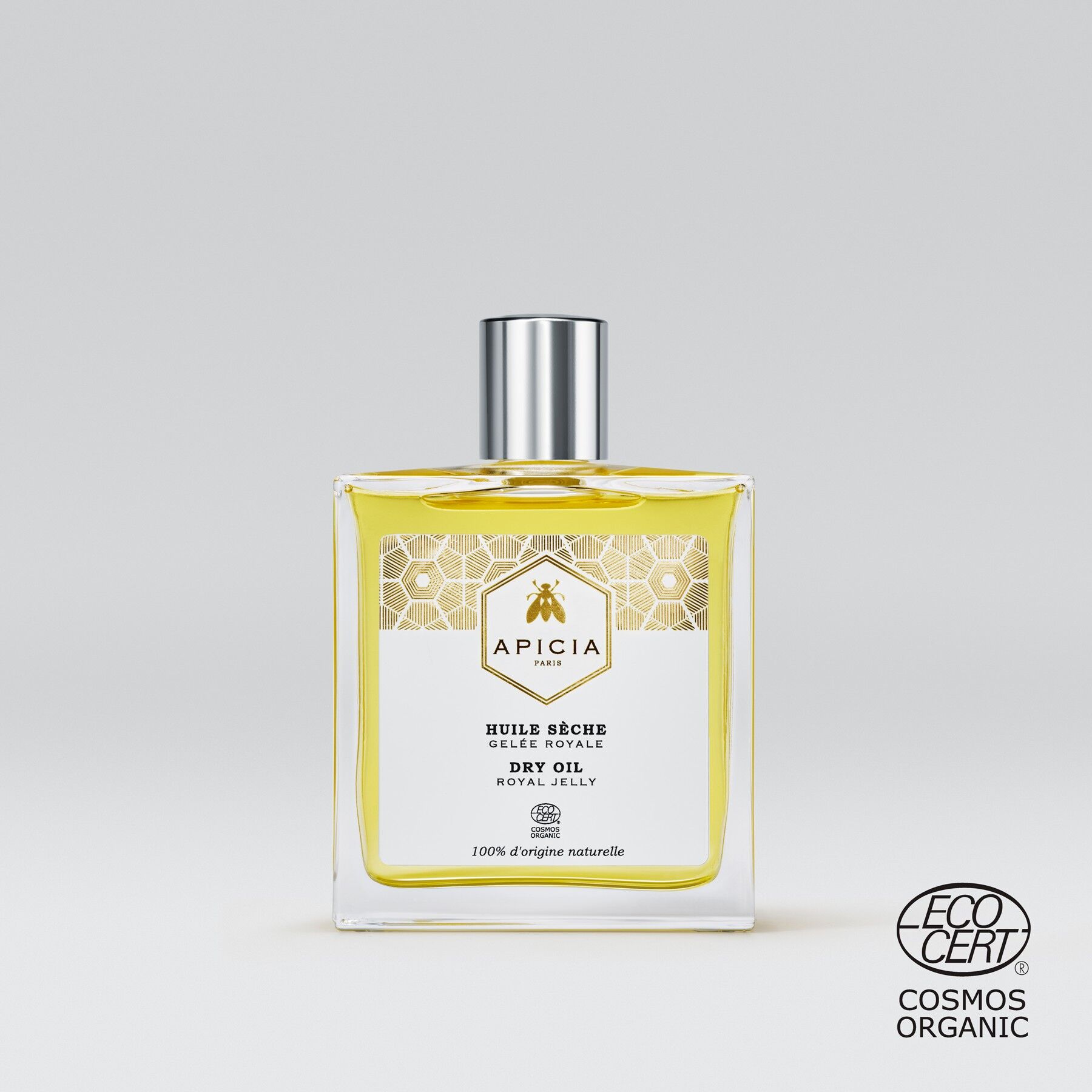 Olio secco biologico per capelli e corpo