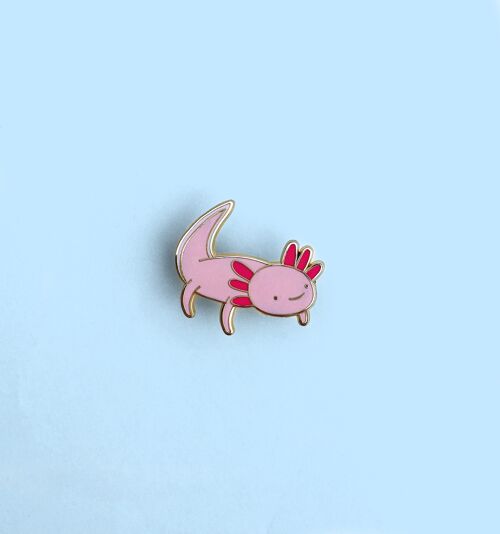 Decorative Axolotl Enamel Pin