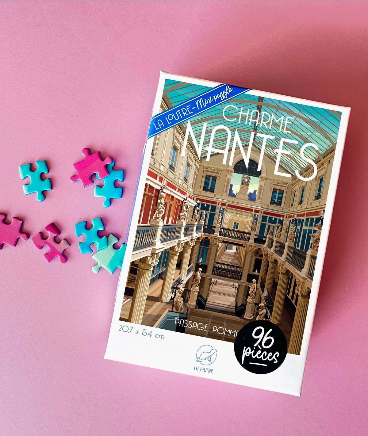 Mini Puzzle - 96 pieces: Nantes