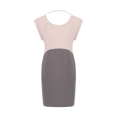Kleid "Too Pale" - Sommerkleid aus Tencel® in Rosé und Grau