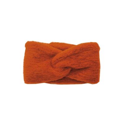 rostrotes Stirnband aus Wolle "Foxy"