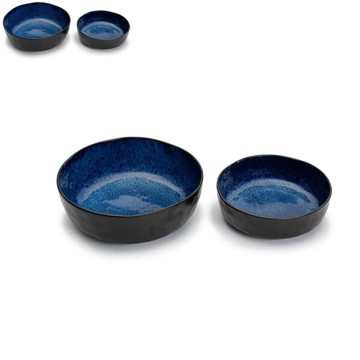 LAPIZ - 2 Salad Bowls, Medium and Large - Ø25 cm | Ø20 cm