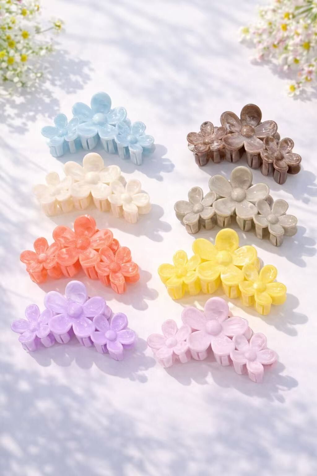 Haarspange mit Blume, 11 cm, YH81