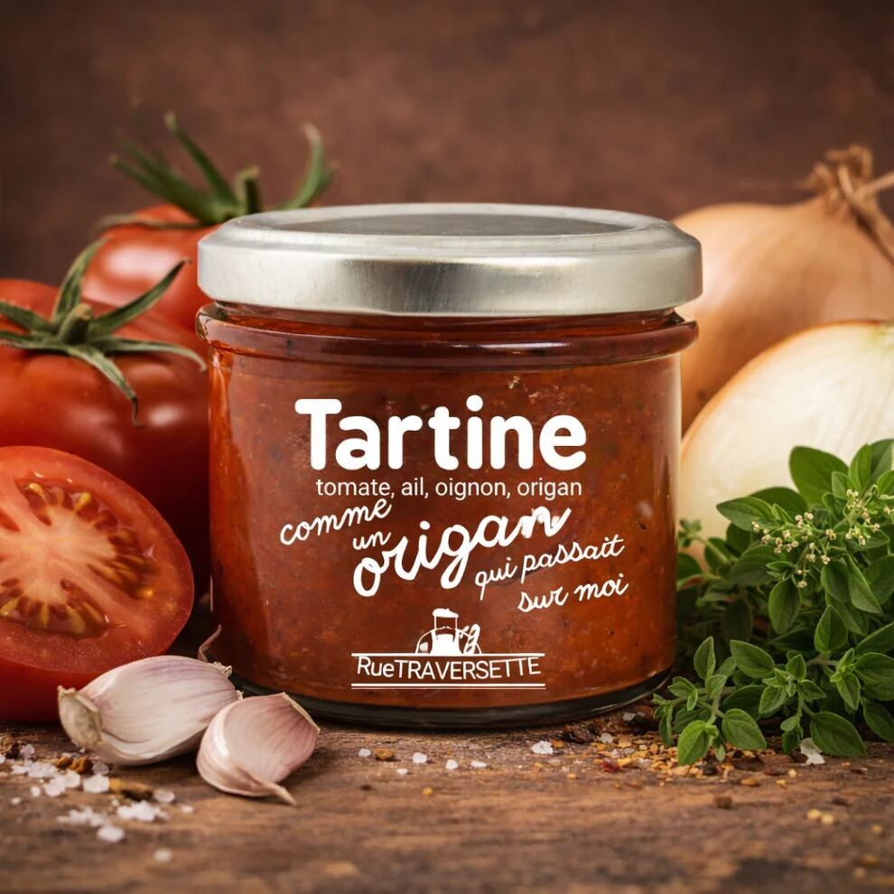 Sauce/Tartinade végétarienne pour apéritifs │ Tomate, ail, oignon, origan▸ Comme un origan qui passait sur moi