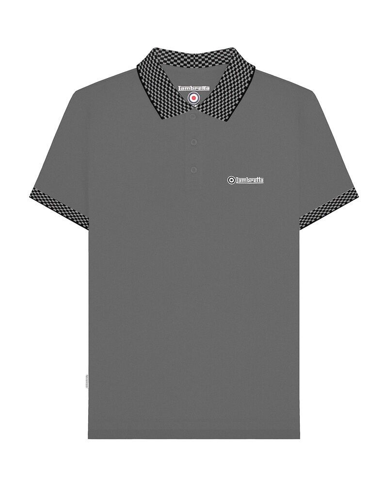 Two Tone Polo Steel Grey SS26