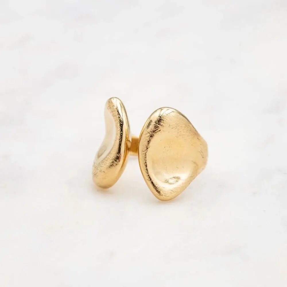 Bague En Or 14 Carats Avec Agate Héliotrope - Style Chevalière, Taille 60, Occasion