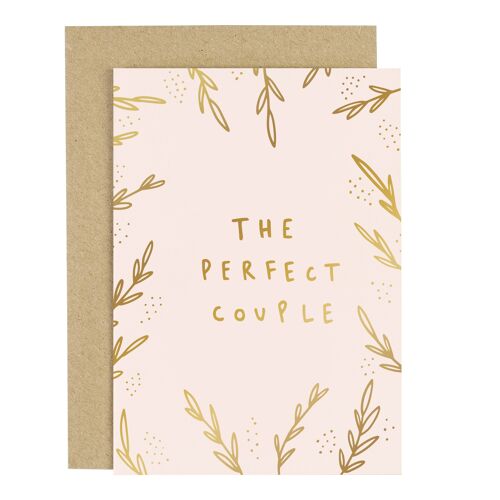 The Perfect Couple Blush Pink Greeting Card