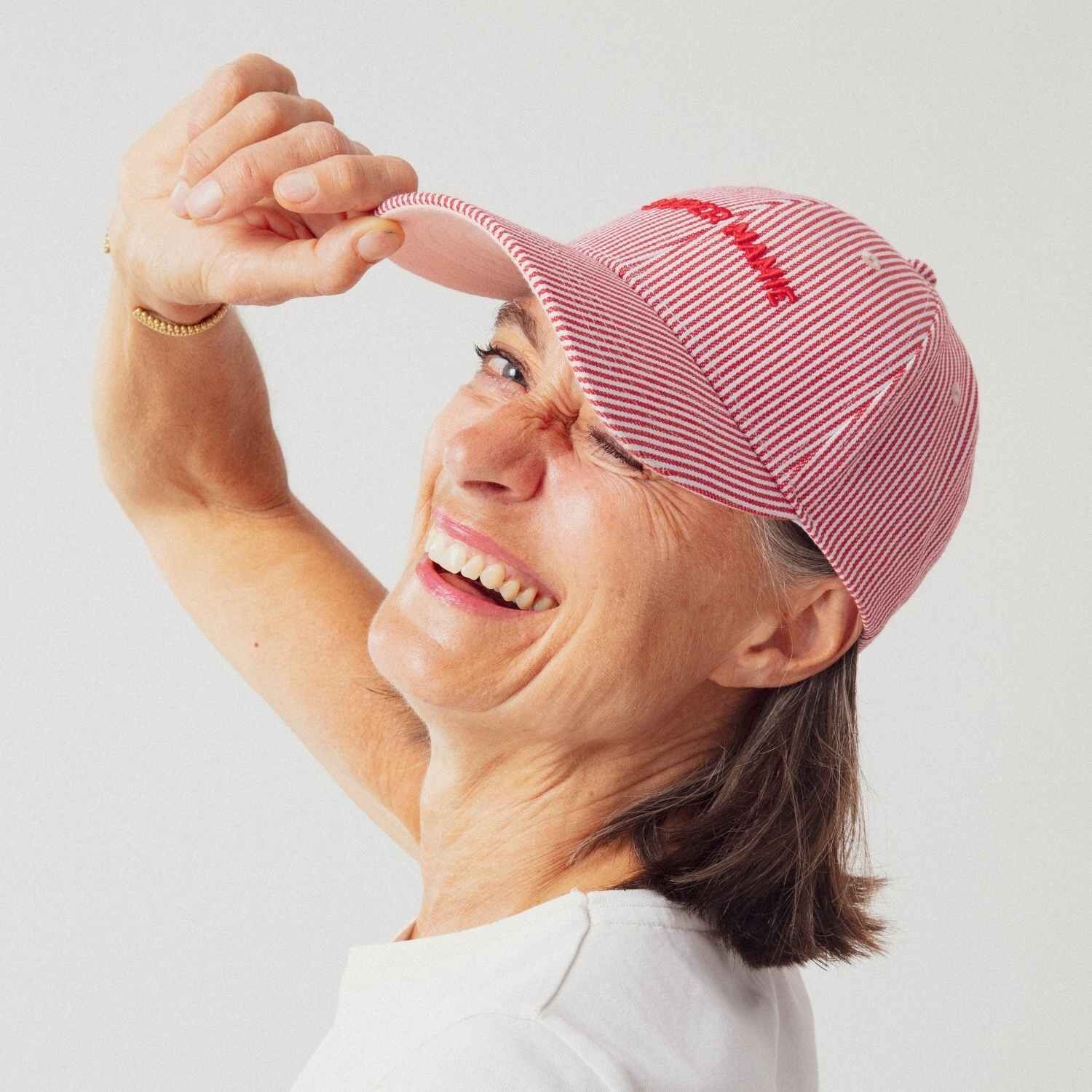 Super Granny Striped Cap | Adult