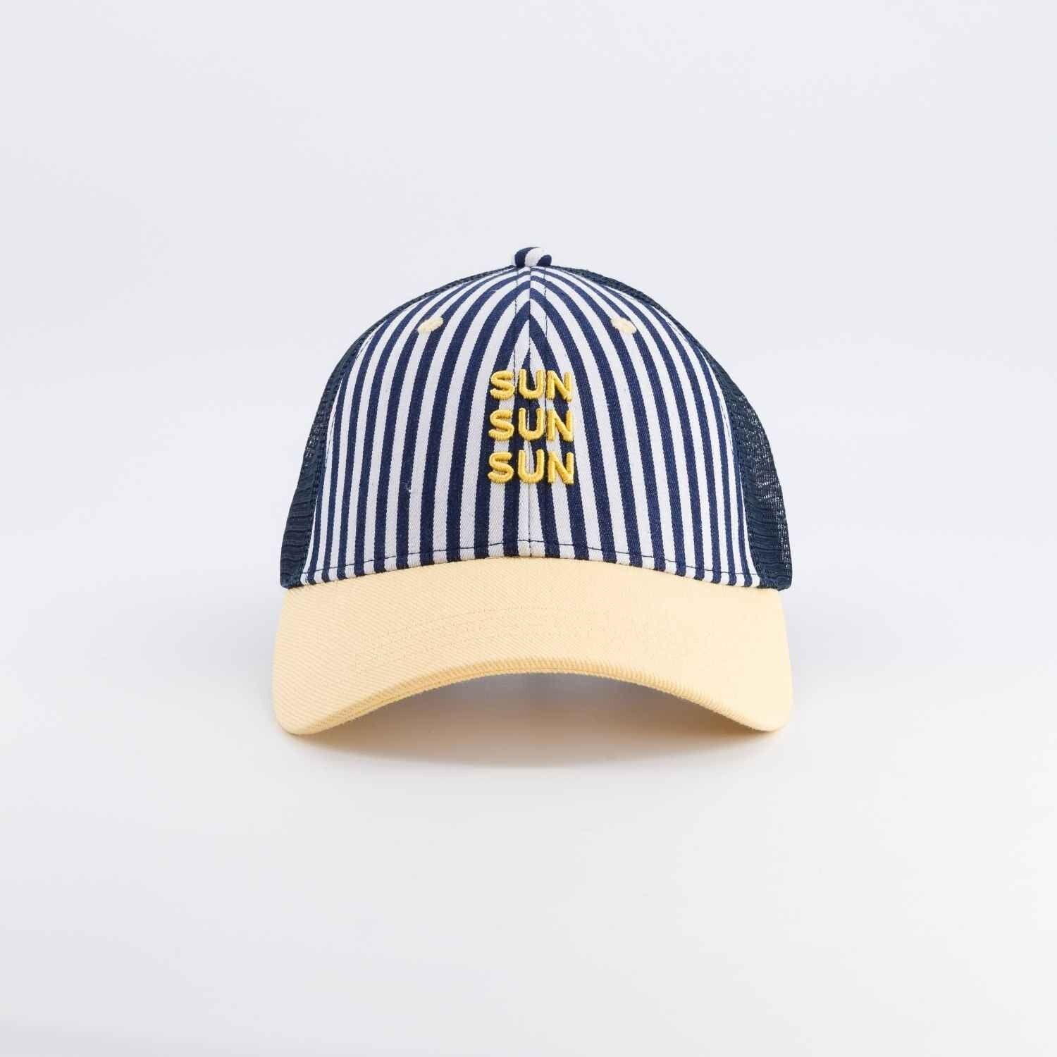 Casquette trucker rayée Sun Sun Sun | Enfant ou Adulte