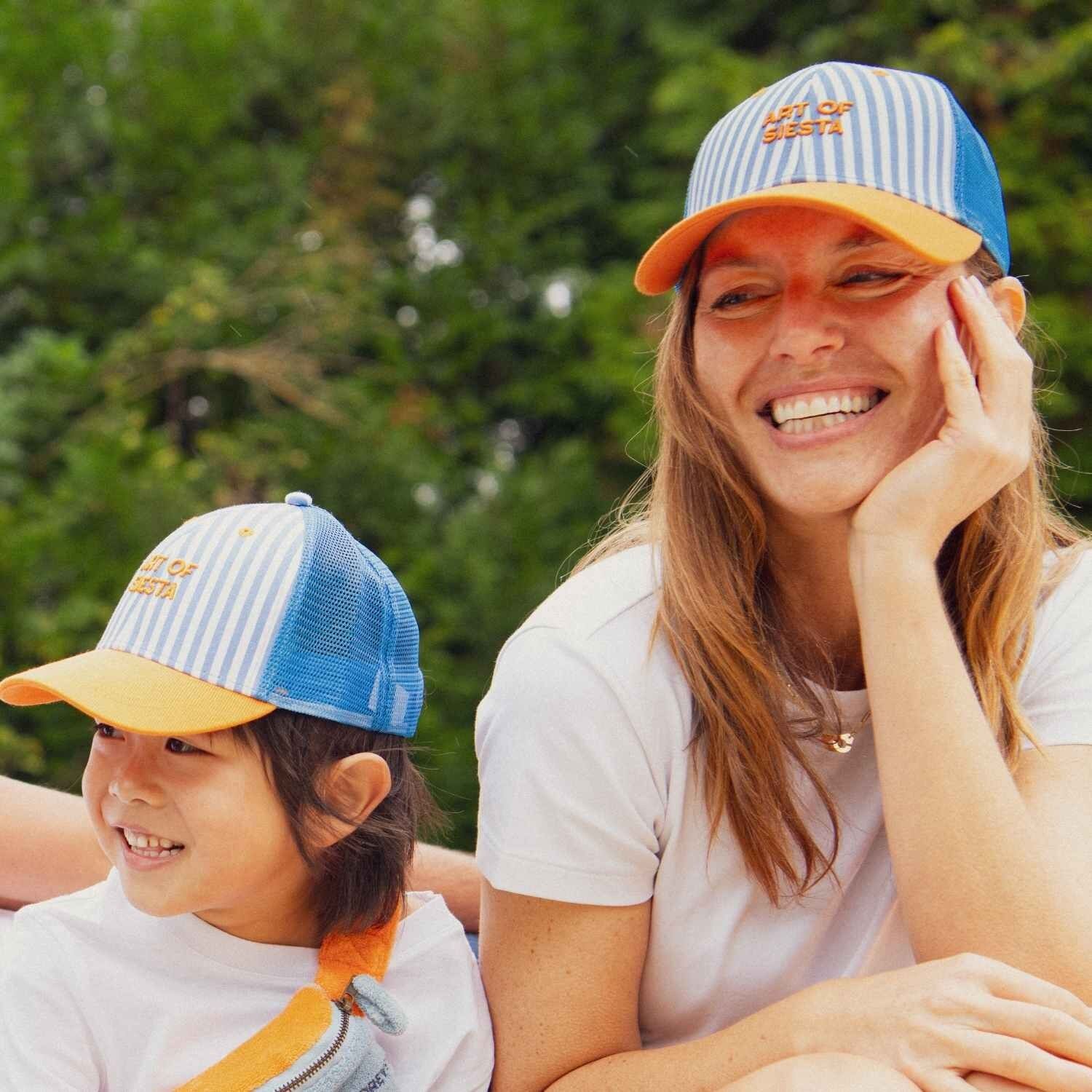 Art of Siesta Striped Trucker Cap | Child or Adult