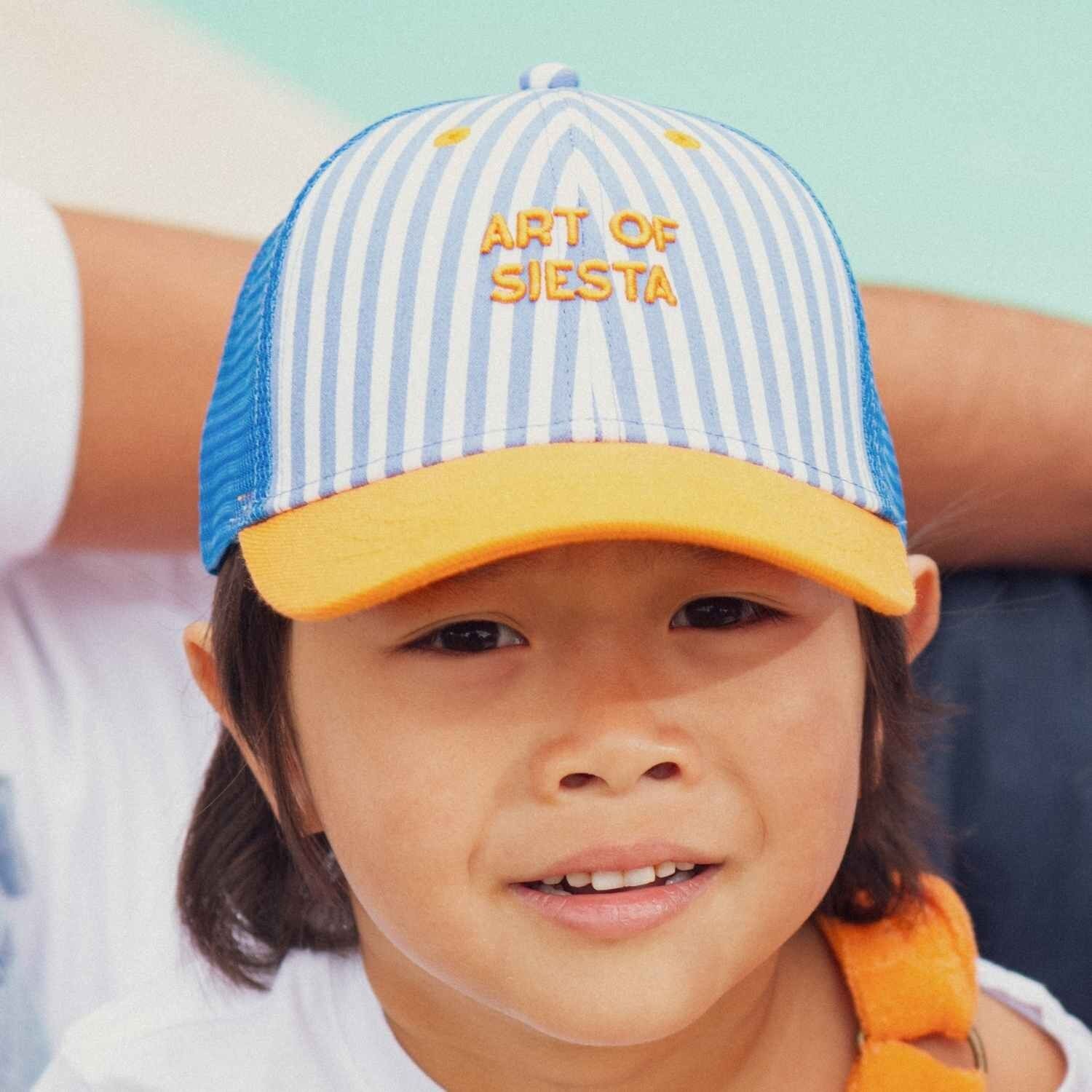 Casquette trucker rayée Art of Siesta | Enfant ou Adulte