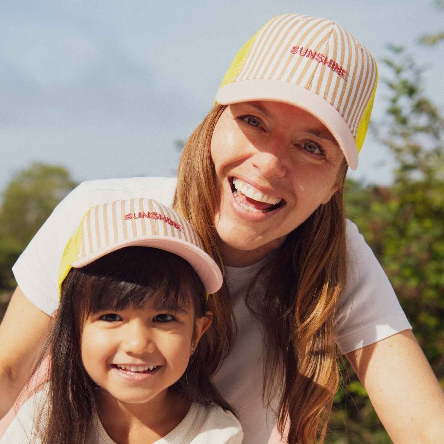 Sunshine Striped Trucker Cap | Child or Adult