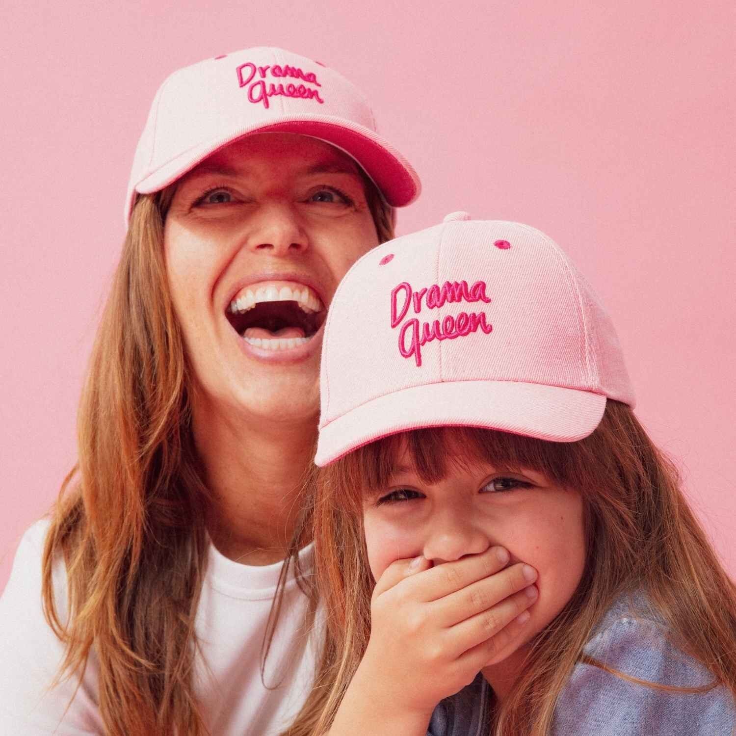 Drama Queen pink denim cap | Child or Adult