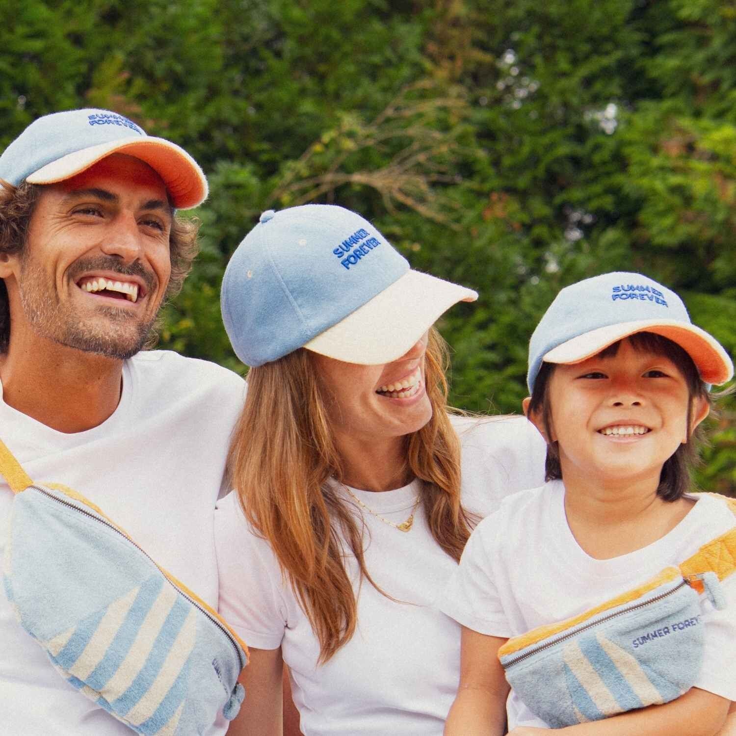 Summer Forever Terry Cloth Cap, Blue | Child or Adult
