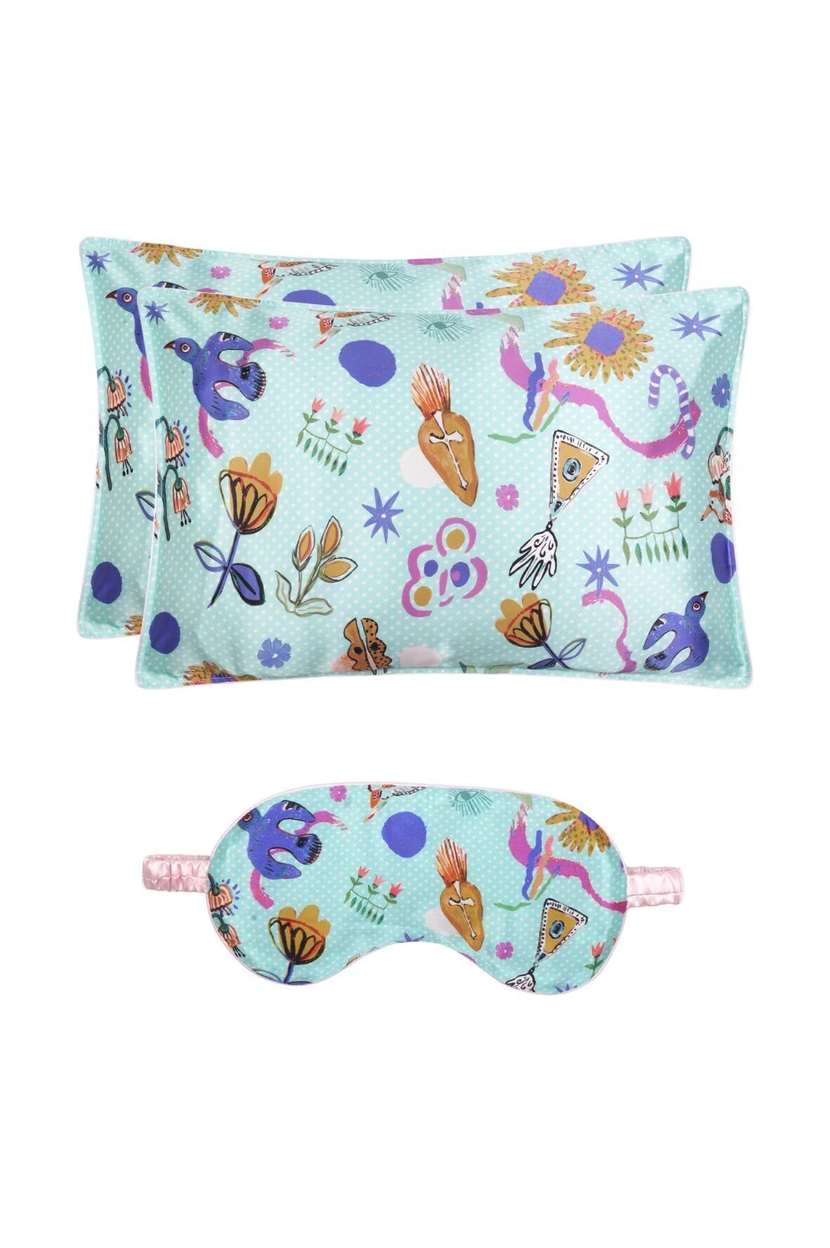 Silk Sleep Set - Double / "Mia"