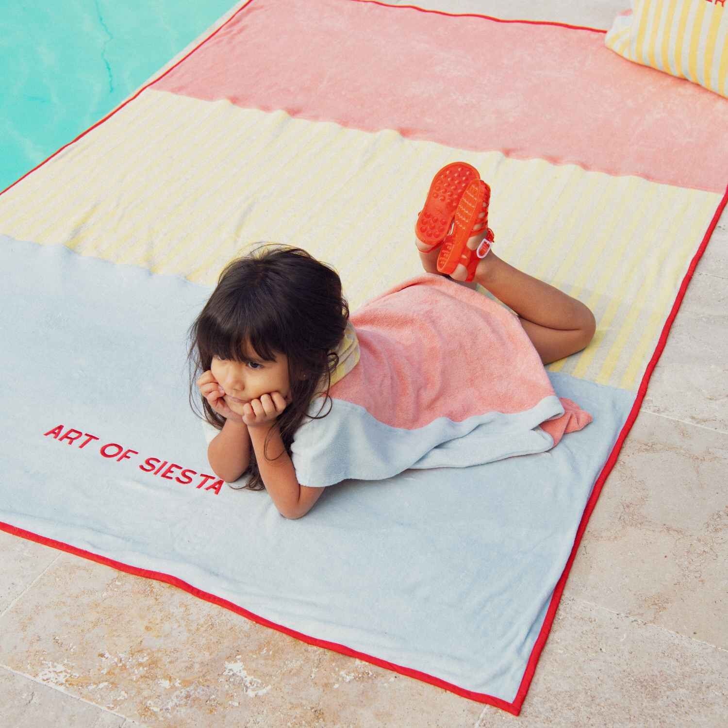 Large Summer Forever Towel - Pink Terry