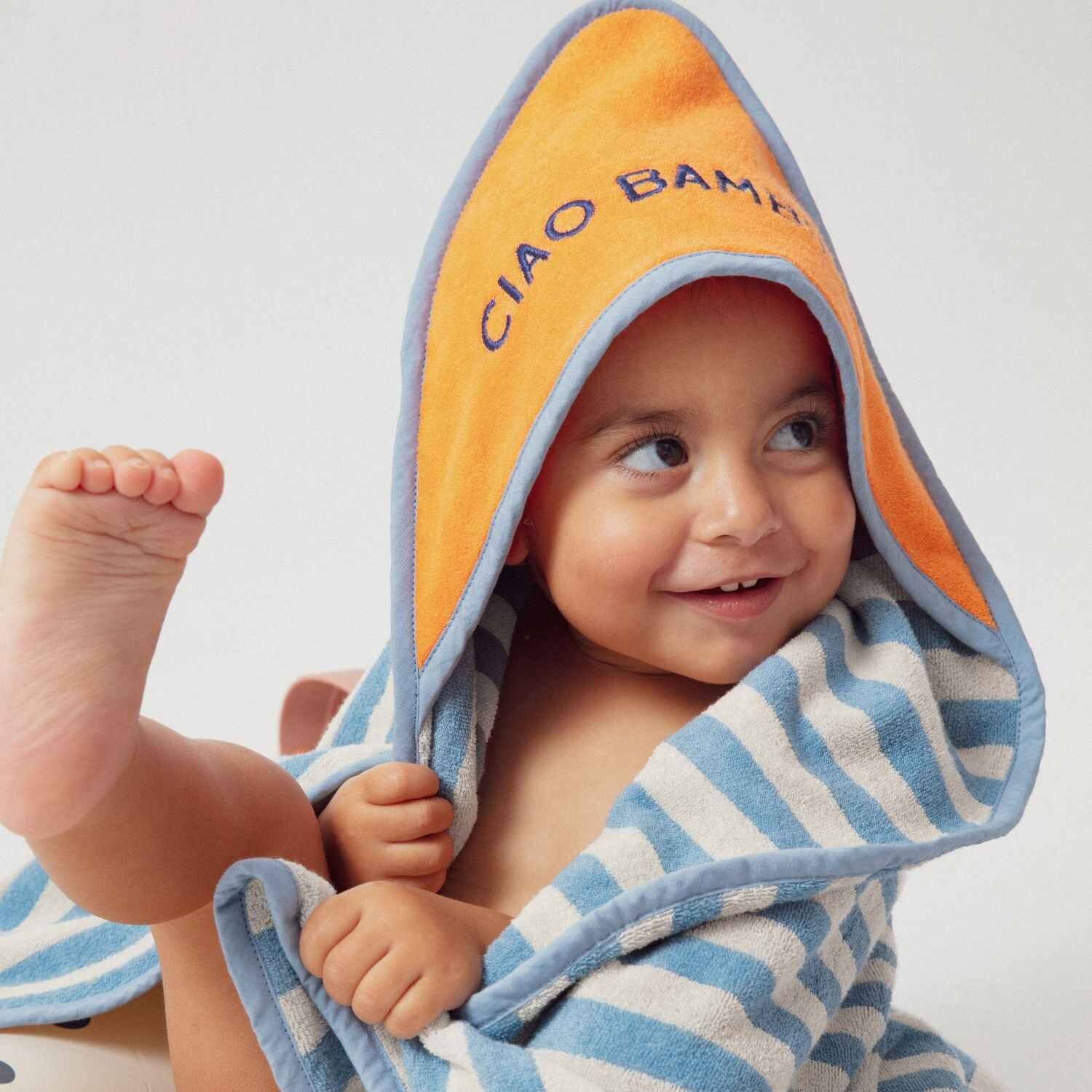 Summer Forever Baby Towel - Blue Terry