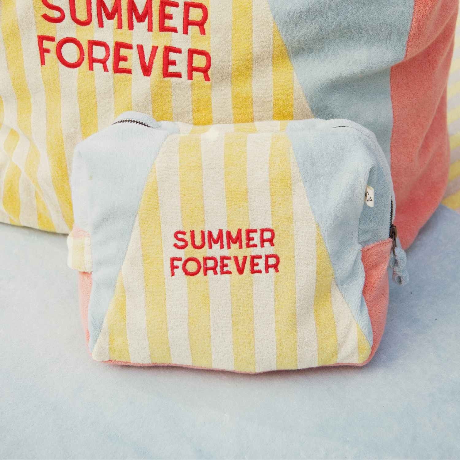 Summer Forever Yellow Sponge Toiletry Bag