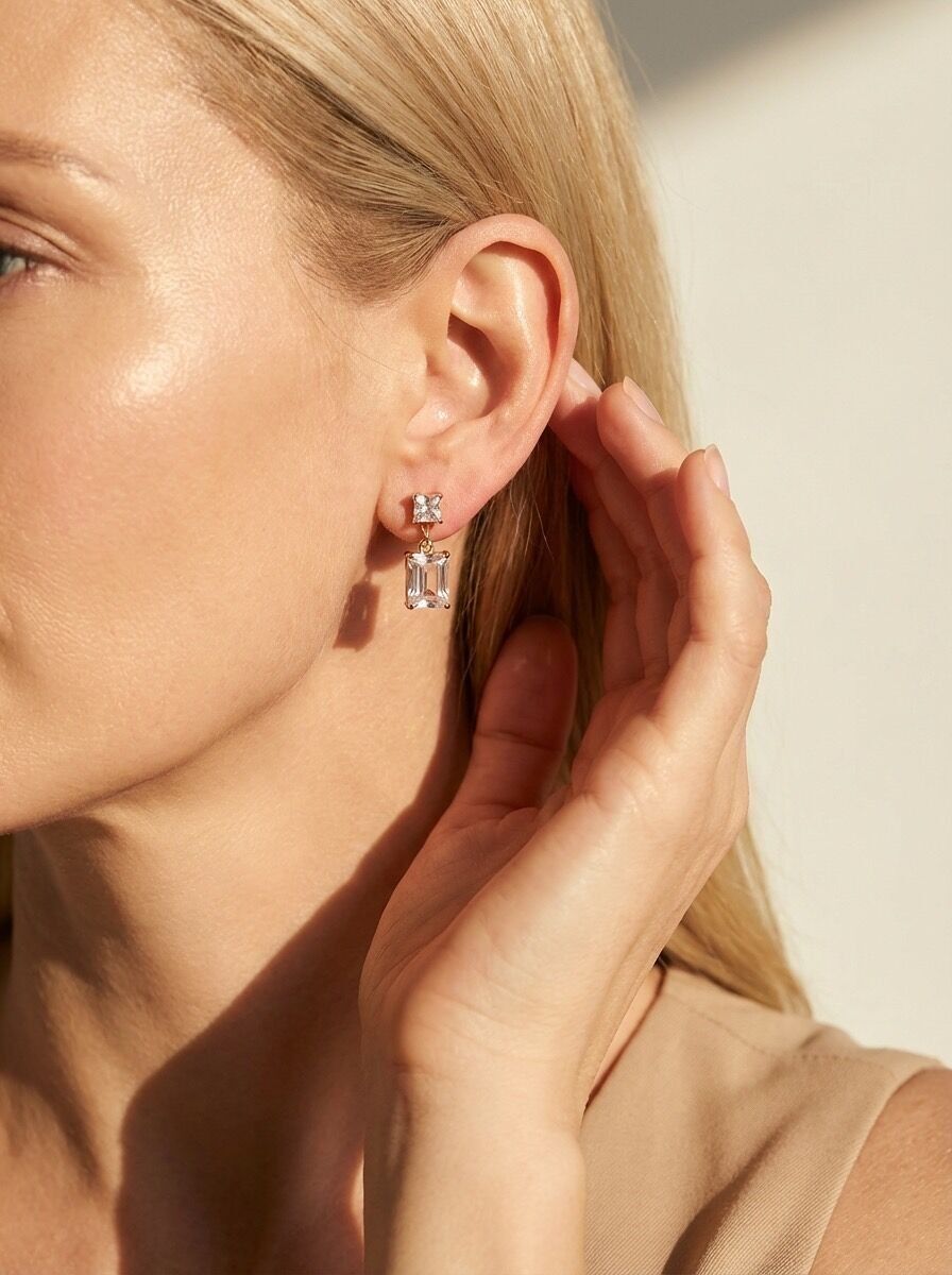 Ohrringe aus Edelstahl 124RX338