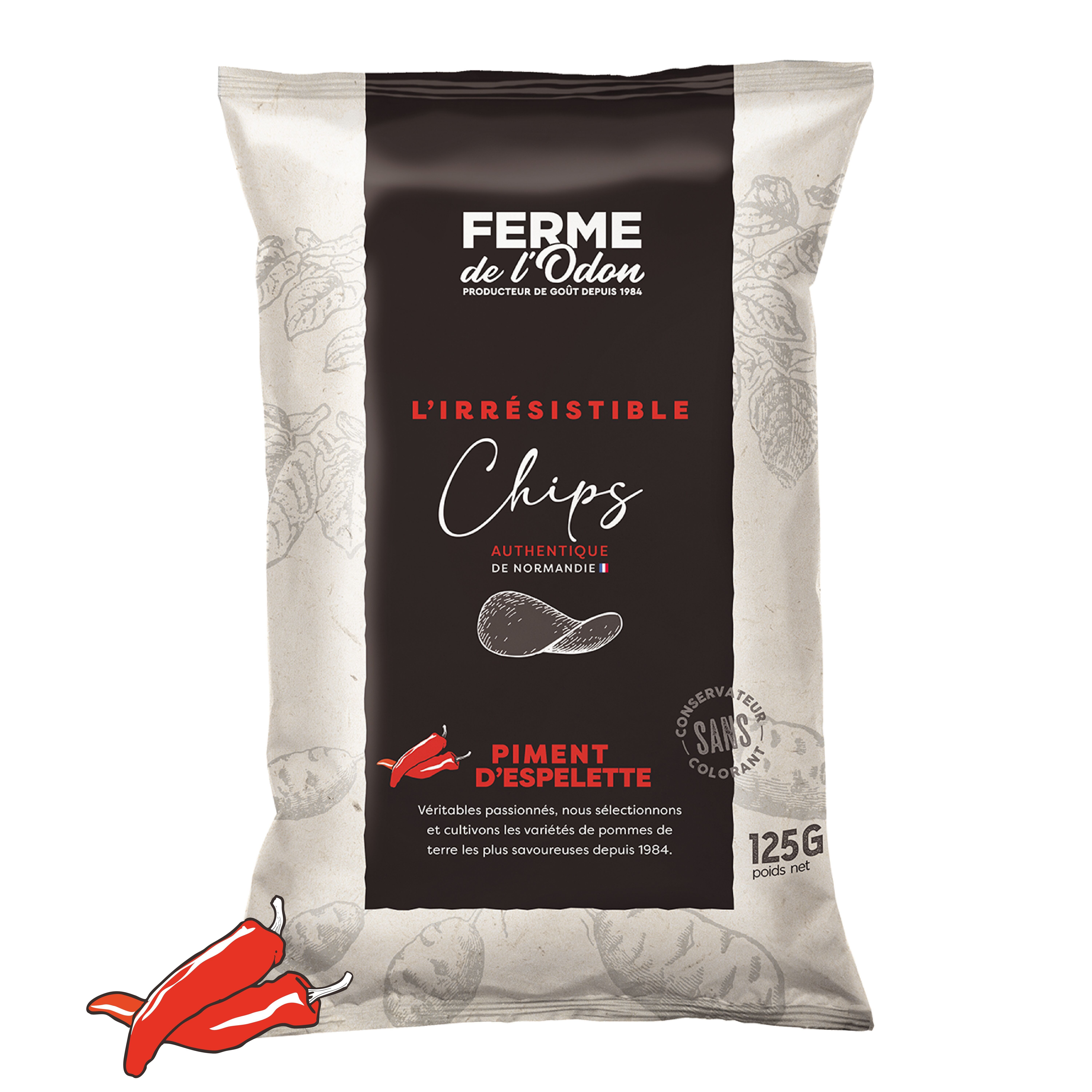 Chips de pimiento de Espelette • Los irresistibles 125 g