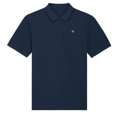 UNISEX POLO - Signature Teddybear embroidery -Navy