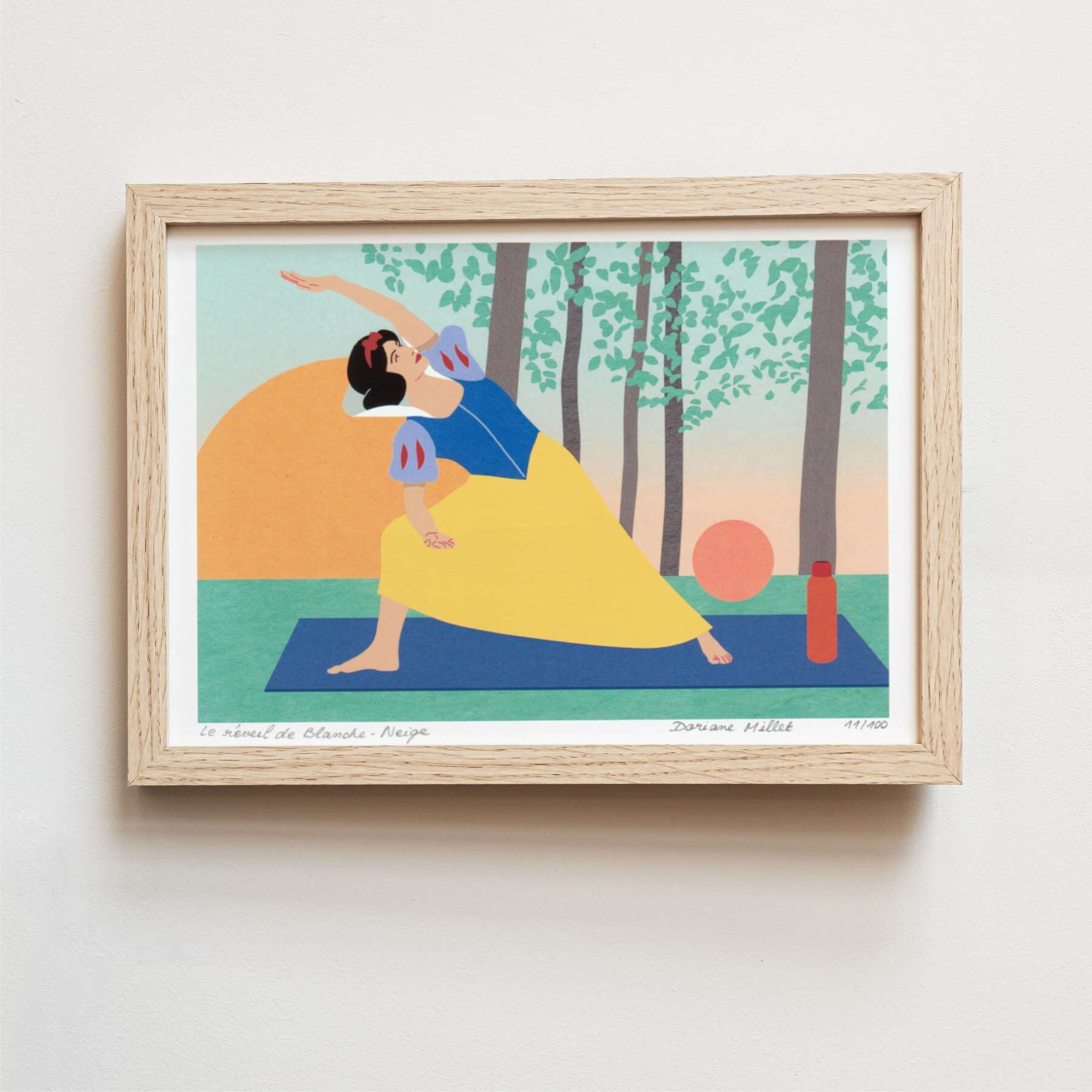 Blancanieves despierta | Impresión artística 13x18 cm | Edición limitada