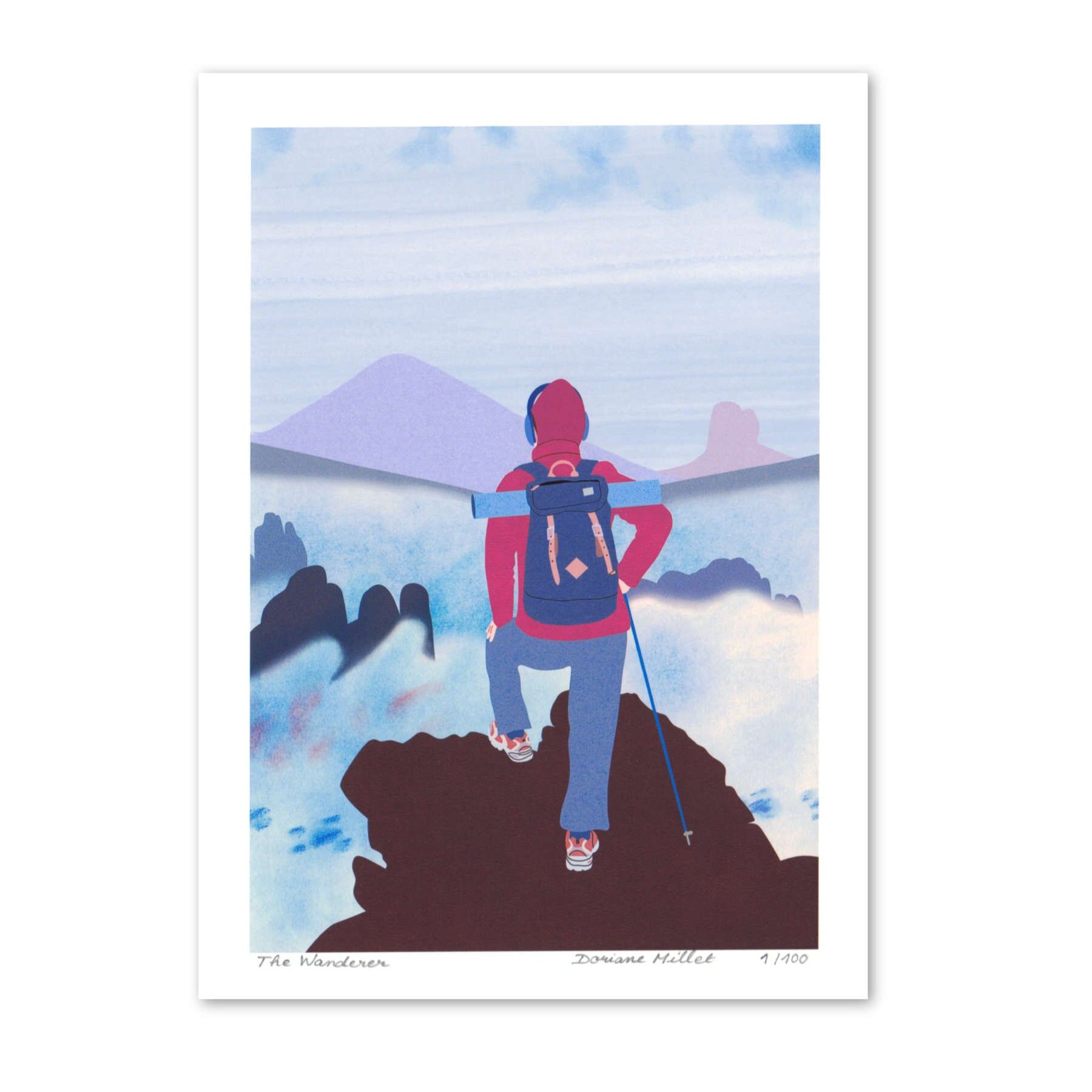 Il Viandante | Stampa artistica 13x18 cm | Edizione limitata