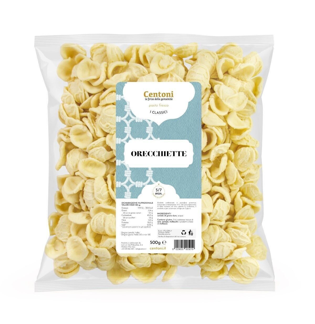 Orecchiette (pasta fresca) 500 g (1,1 lb)