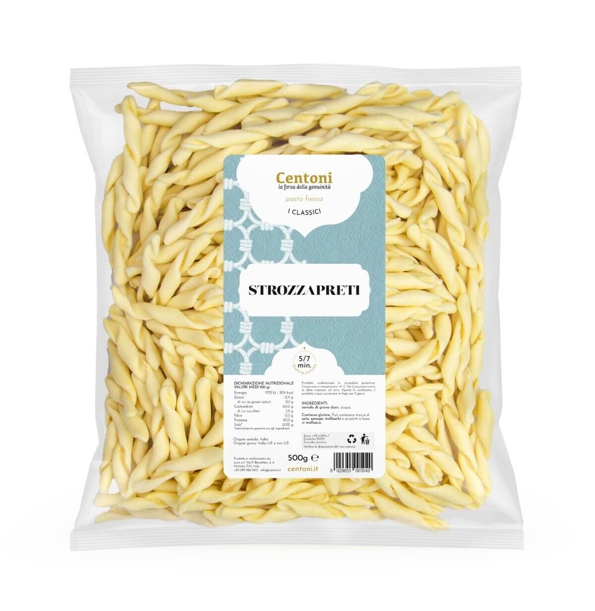 Strozzapreti (pasta fresca) 500g (1,1 lb)