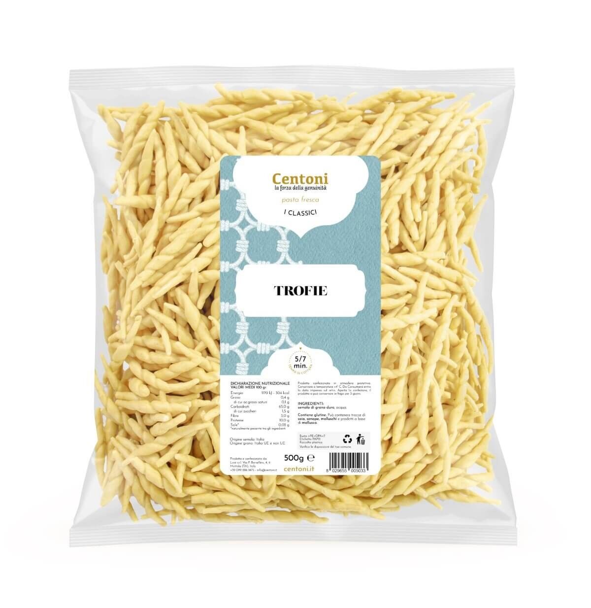 Trofie (pasta fresca) 500 g (1,1 lb)