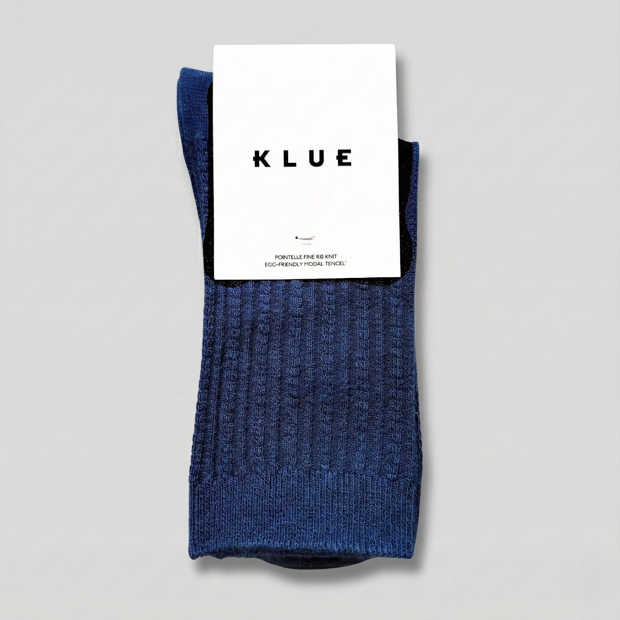 KLUE Pointelle Feinrippstrick | Marine