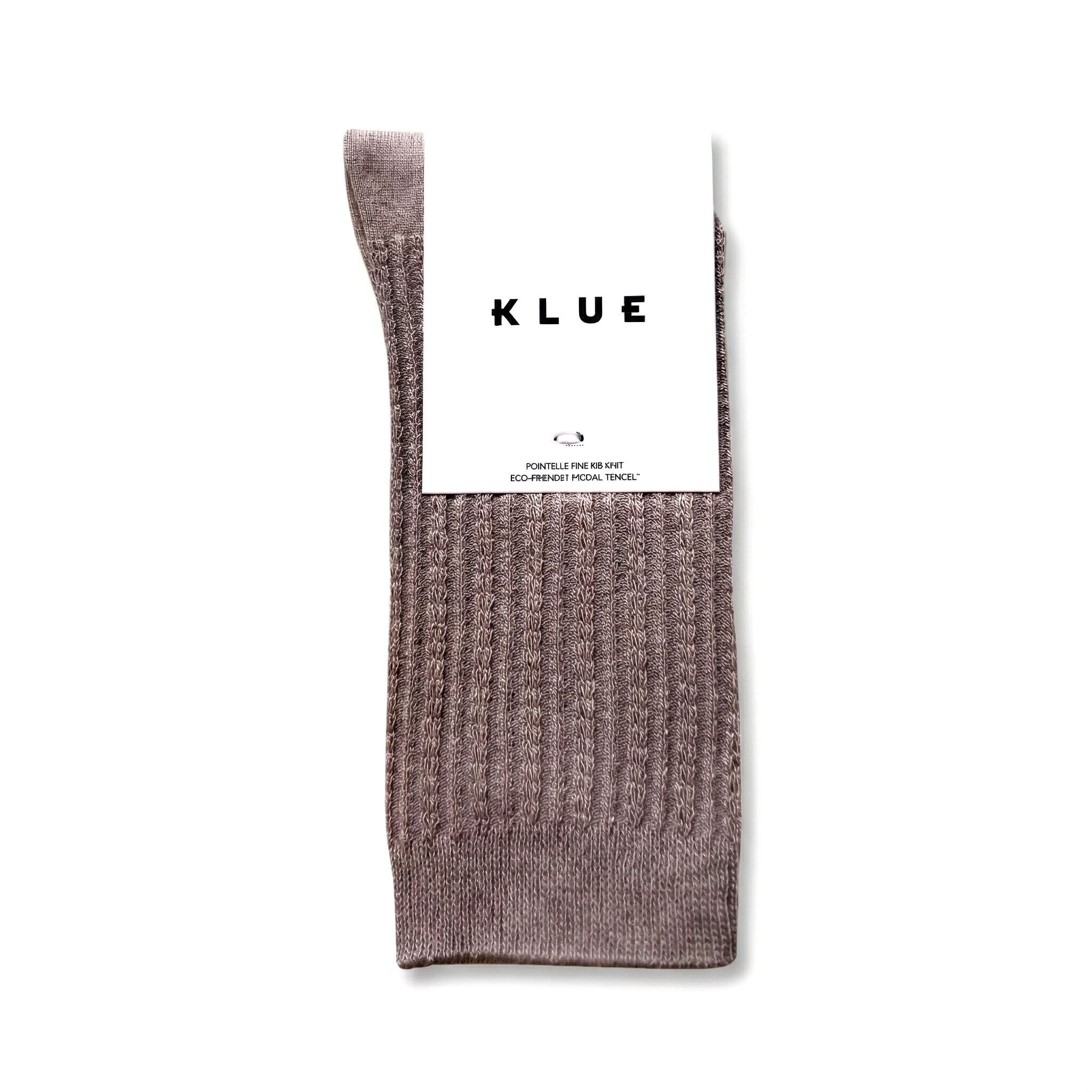 KLUE Pointelle Feinrippstrick | Moka
