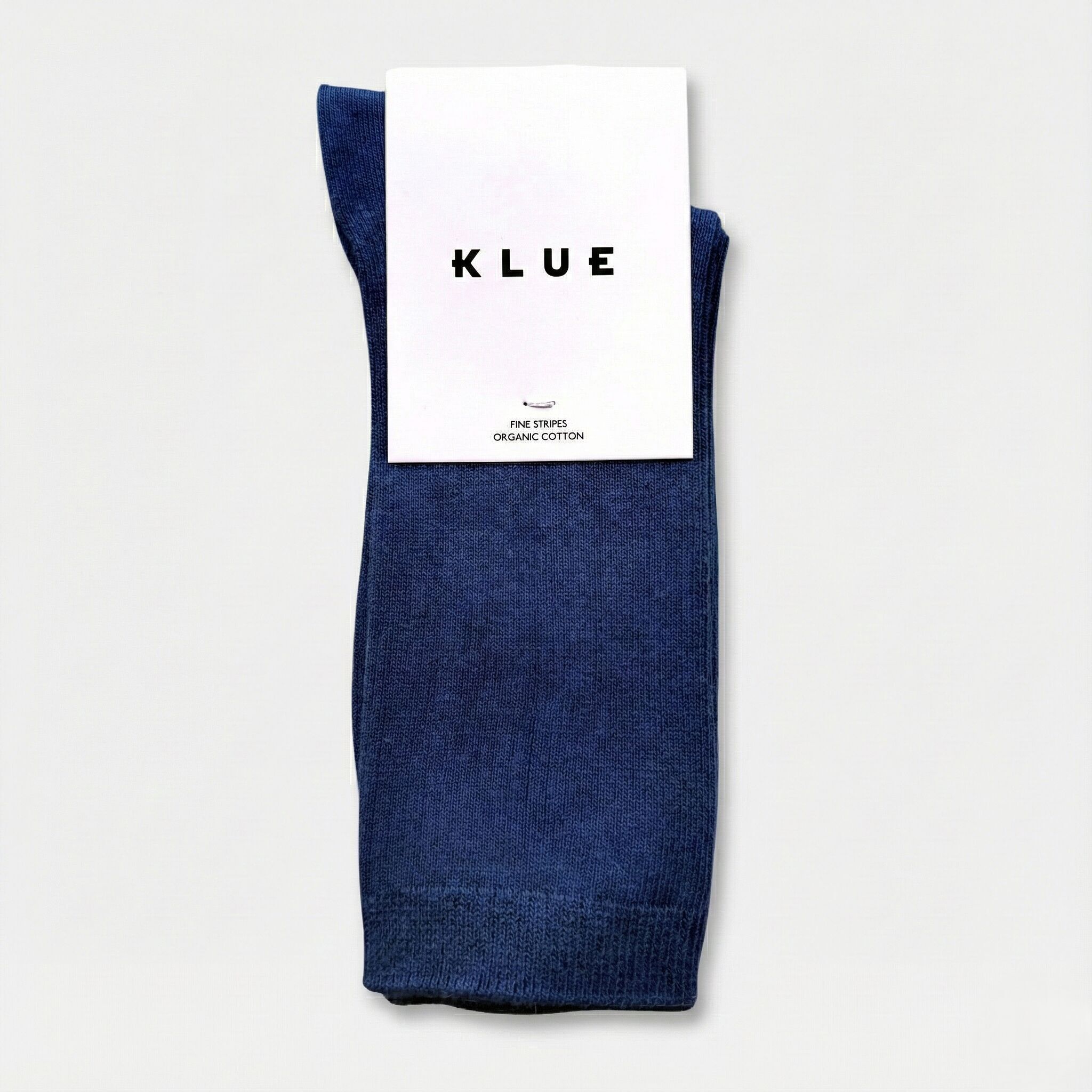 KLUE Bio-Baumwollsocken mit feinen Streifen | Marineblau