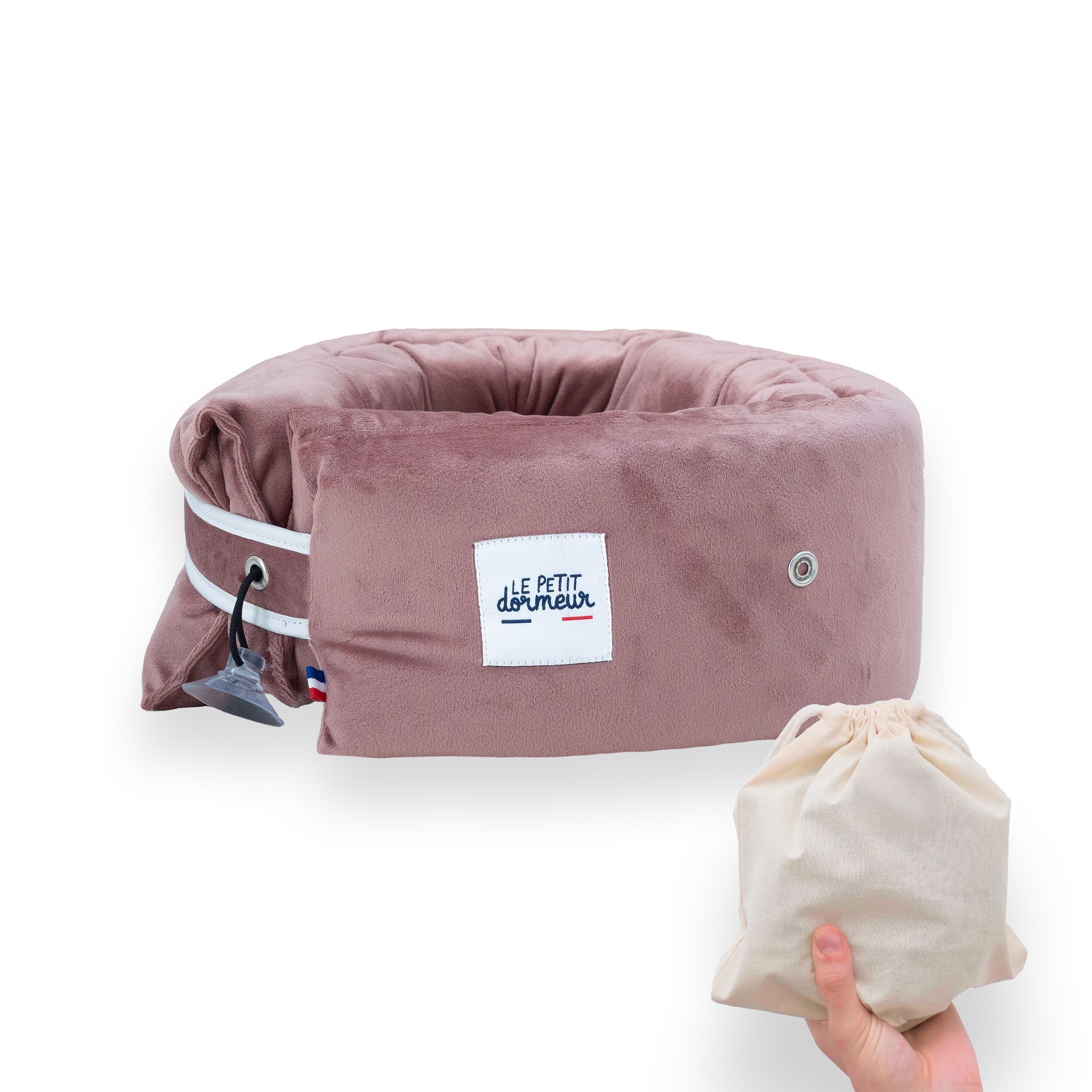 Le Petit Dormeur Reisekissen – Rosa Samt