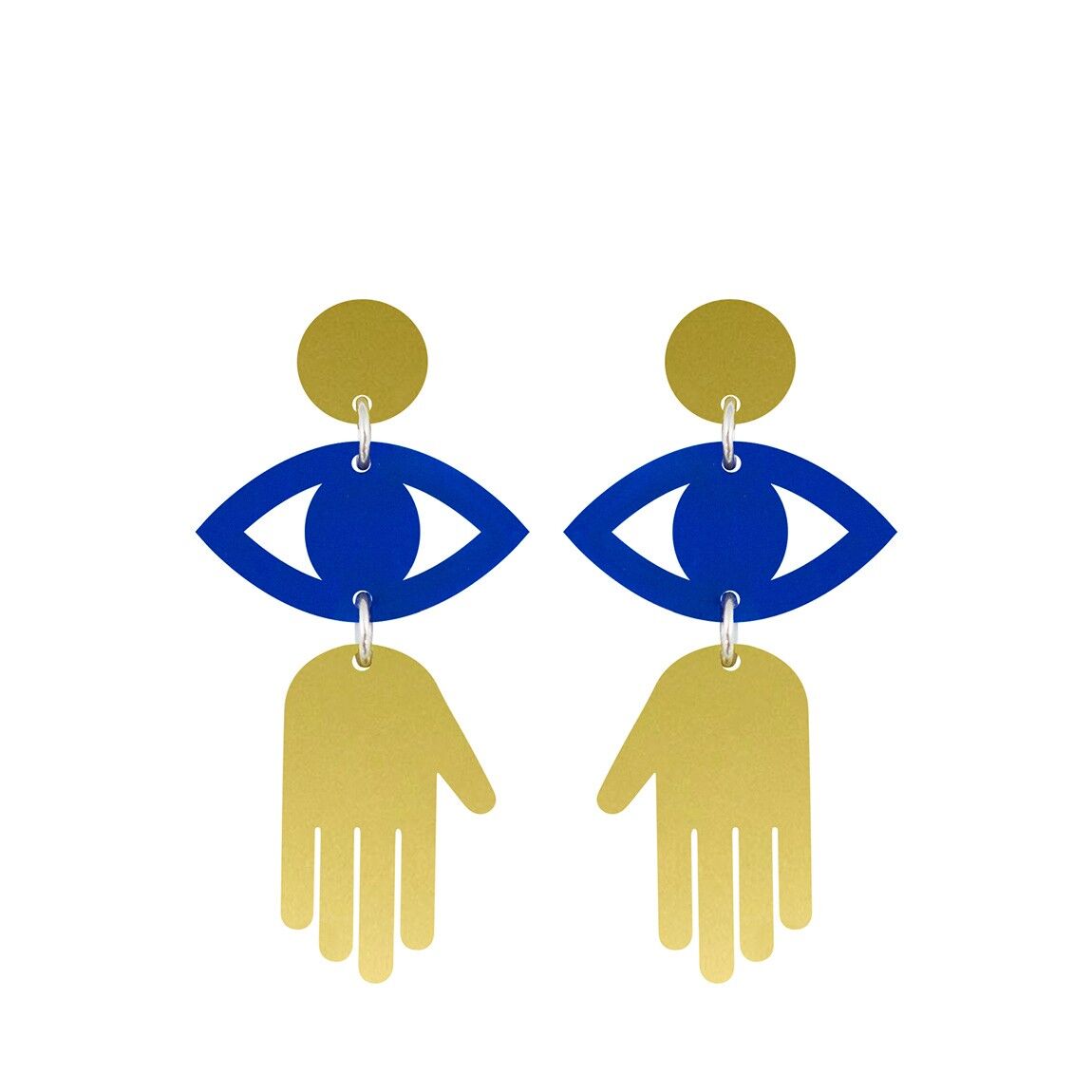 Boucles d'oreilles bleu Karma